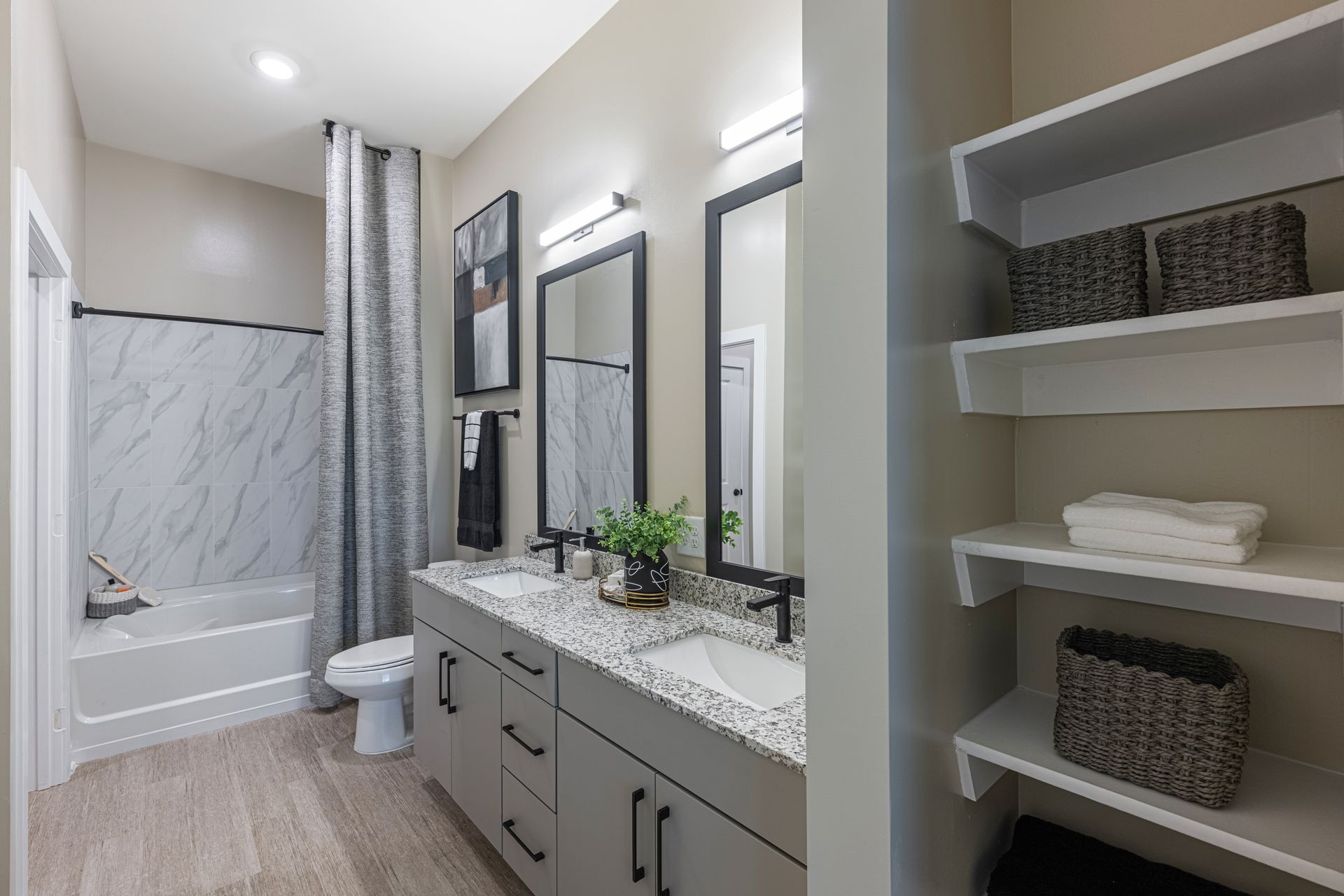 Bathroom at Conclave Sugar Hill. 