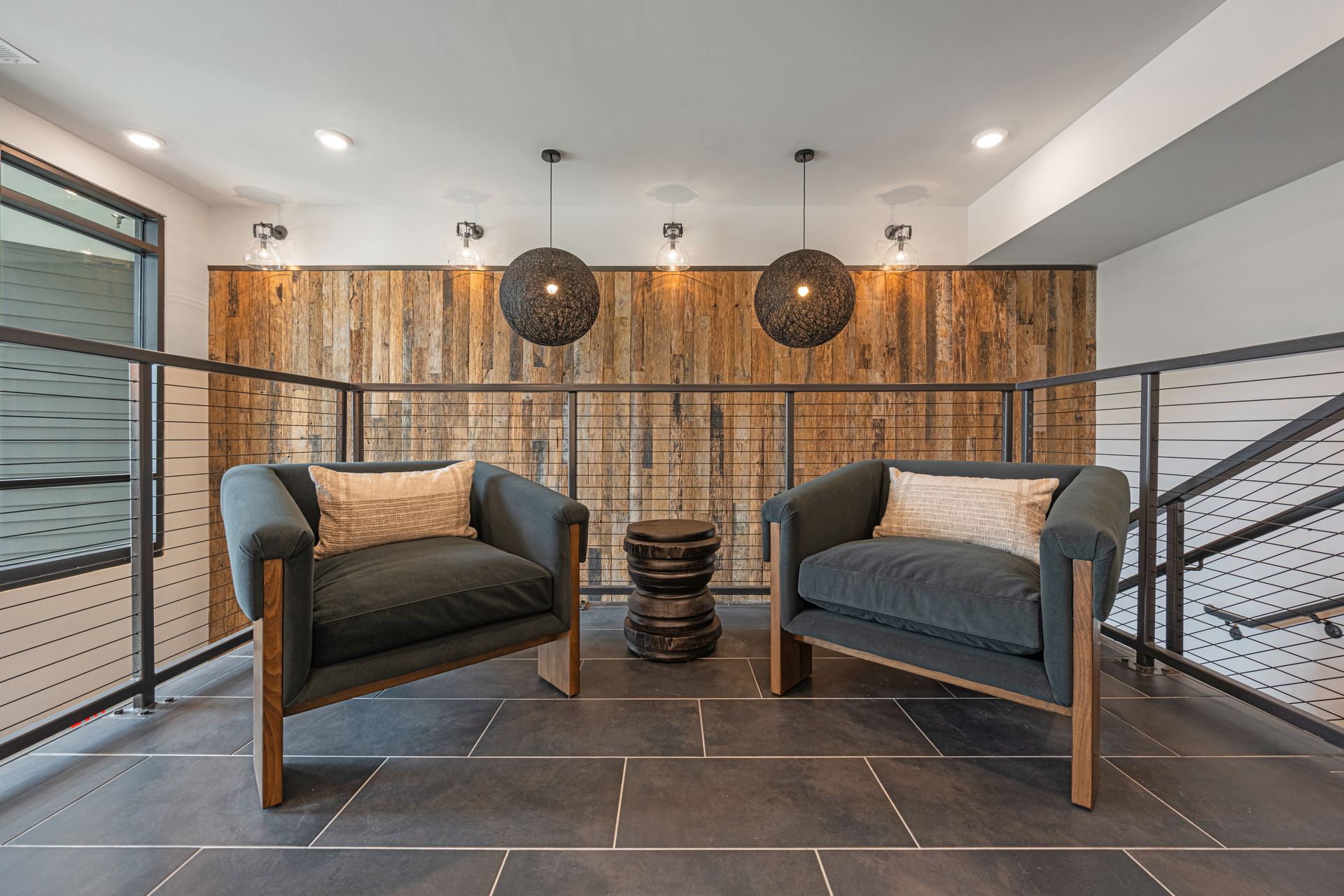 Resident seating area at Conclave Sugar Hill. 
