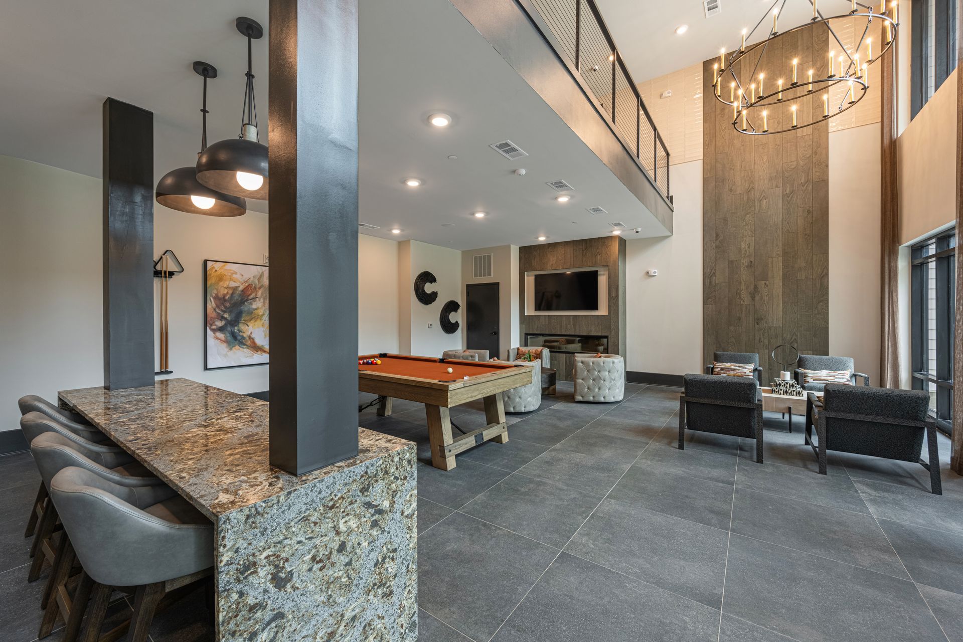 Clubhouse at Conclave Sugar Hill. 