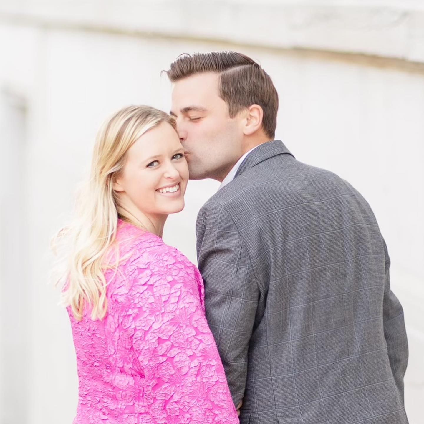 A Couple Smiling Together. Shop Wedding Registries at McAdams' Ltd., a Gift Store in Columbia, MO.