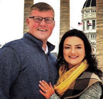 A Couple Smiling Together. Shop Wedding Registries at McAdams' Ltd., a Gift Store in Columbia, MO.