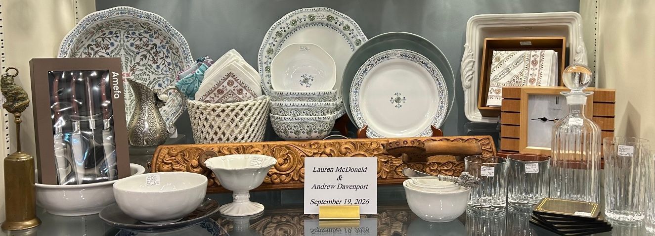 McAdams' Ltd. in Columbia, MO | Wedding Registry of Lauren McDonald & Andrew Davenport