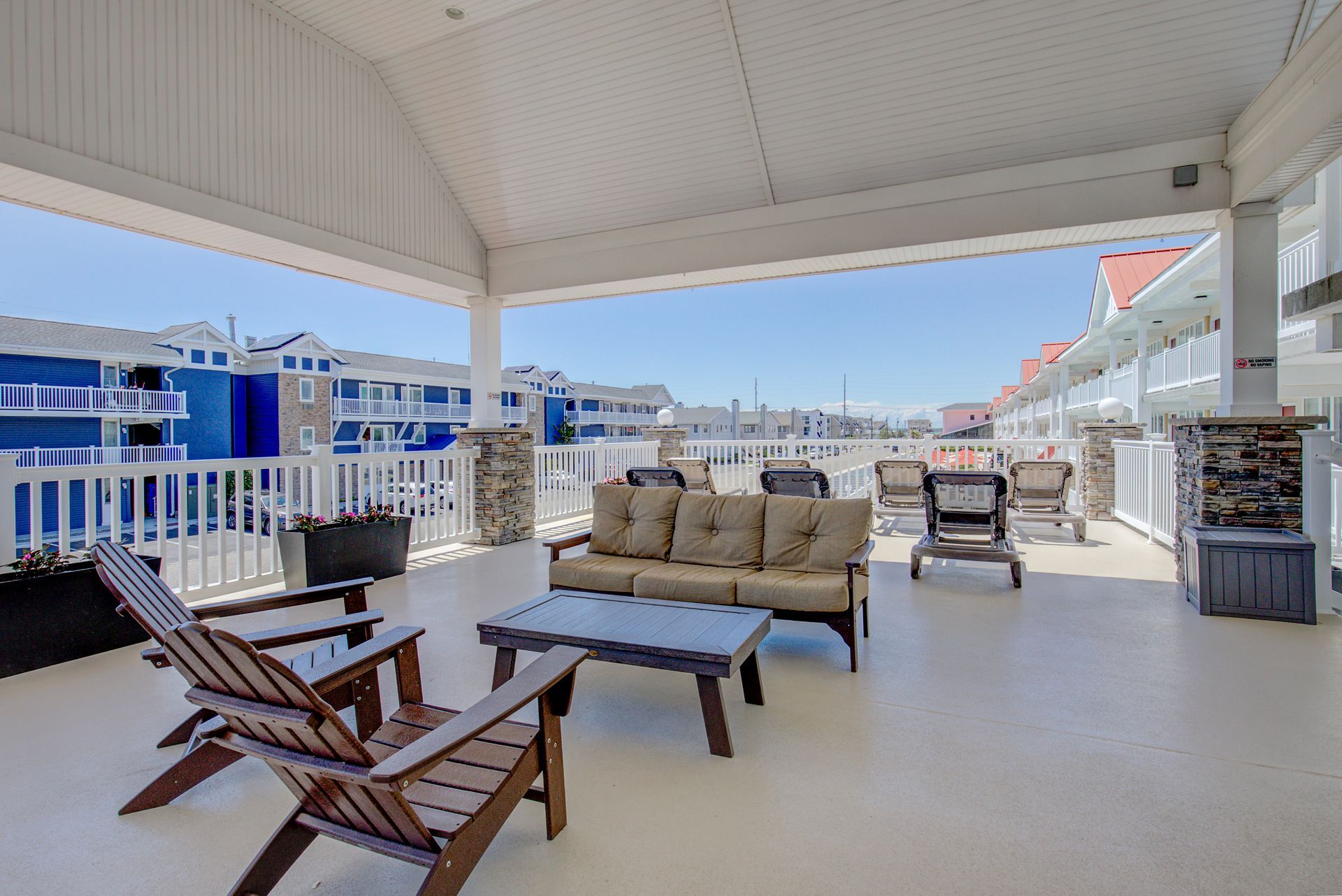 shady area on sundeck