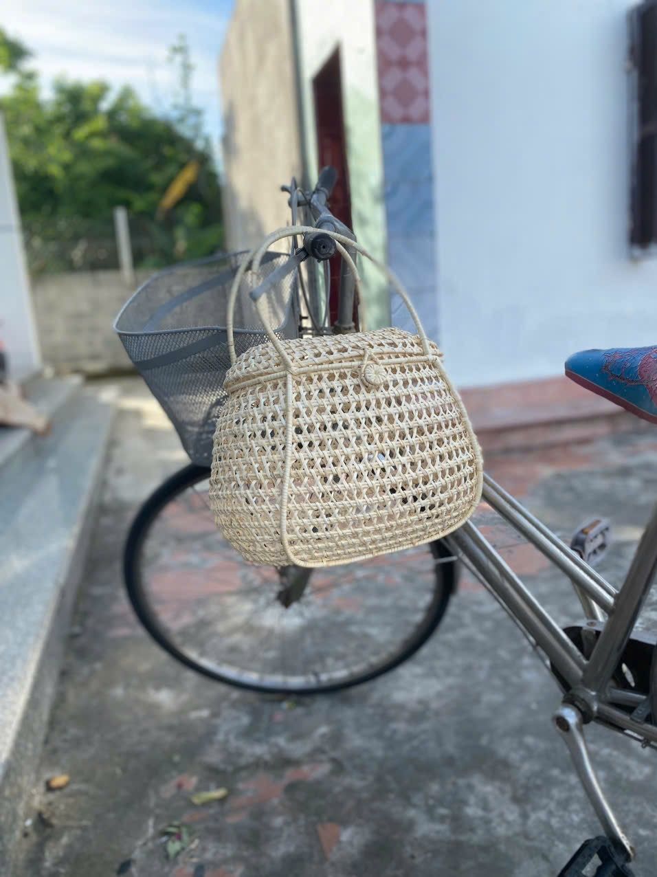 Handwoven Basket Bag