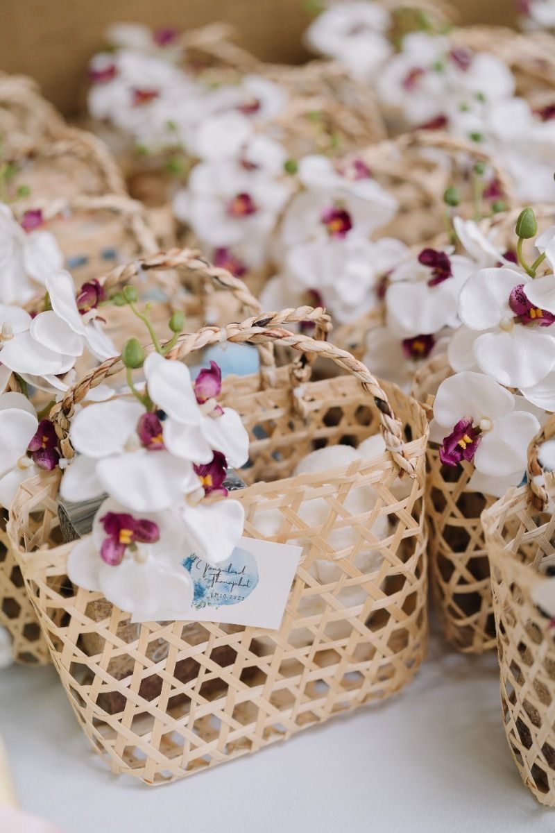Handwoven Tiny Bamboo Gift Baskets