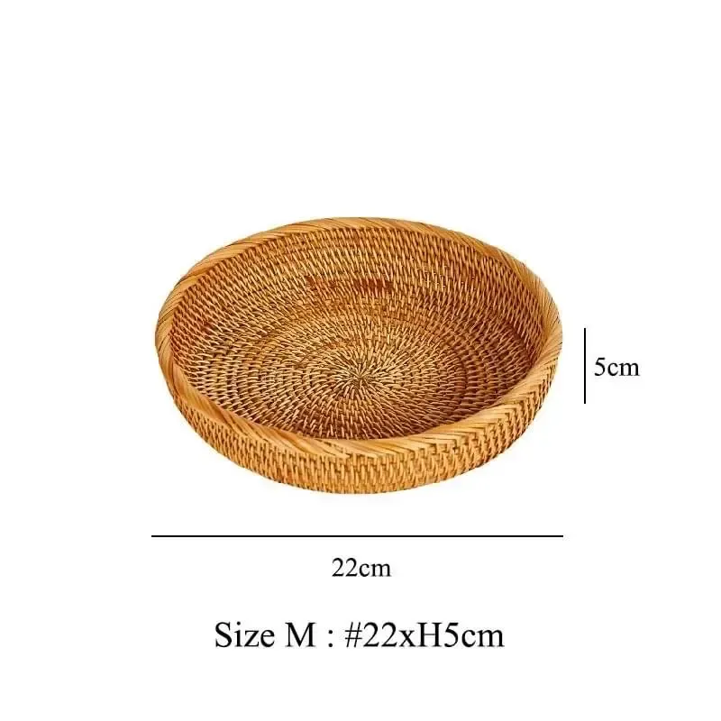Handwoven Circle Fruit Bowls