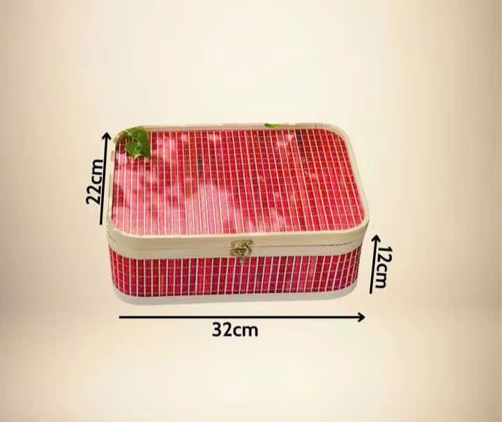 Handwoven Red Lunch Kit
