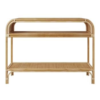 Long Rattan Wall Table