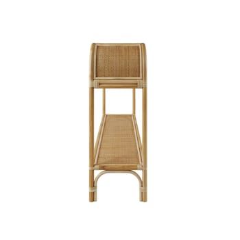 Long Rattan Wall Table