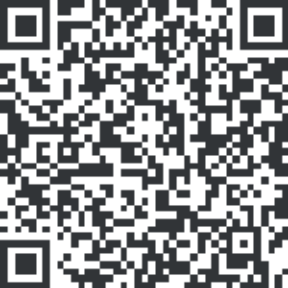 Black-and-white QR code on a white background
