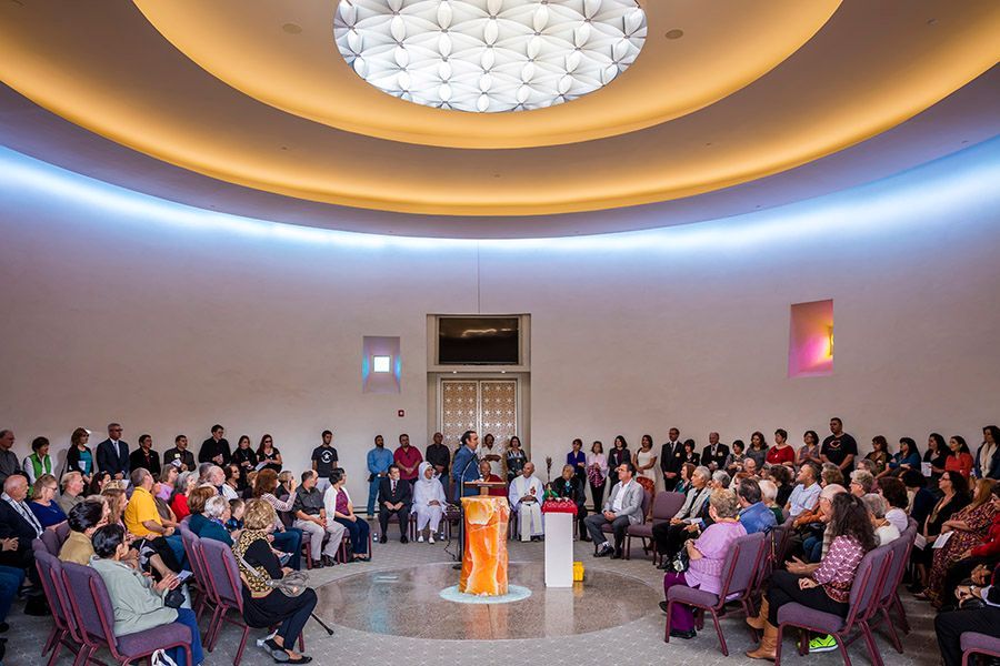 The Chapel of Light is a unique sacred space and venue for life celebrations, gatherings, memorial and funeral services that embodies both the unique architectural and spiritual cultural diversity of Santa Fe.