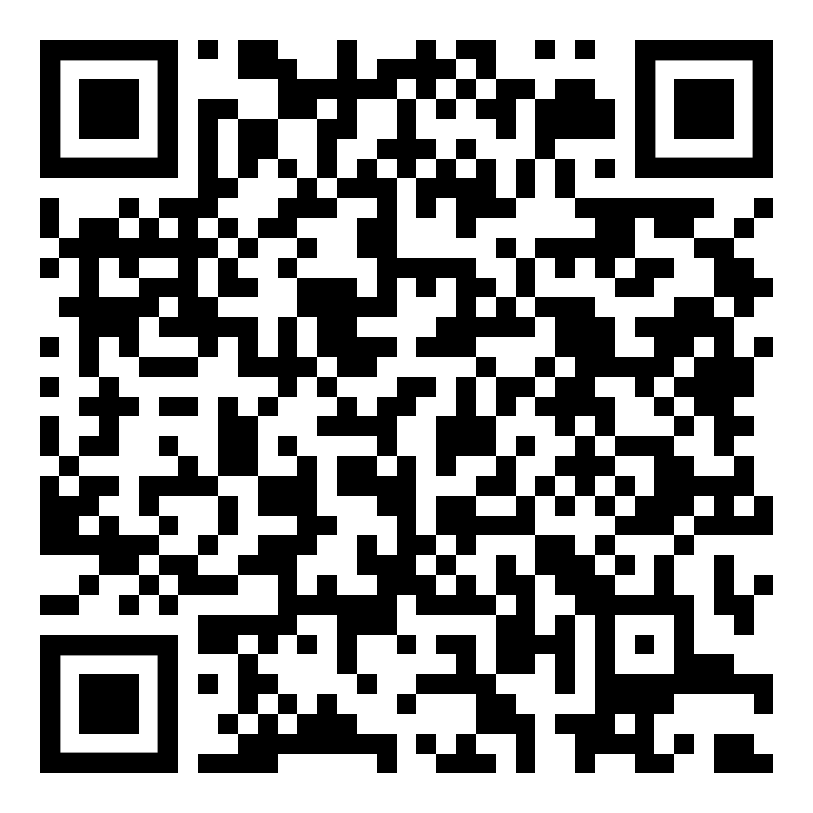 A black and white qr code on a white background.