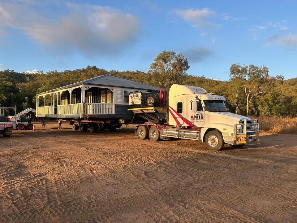 House Relocation In Process — House Lifting Services in Garbutt, QLD