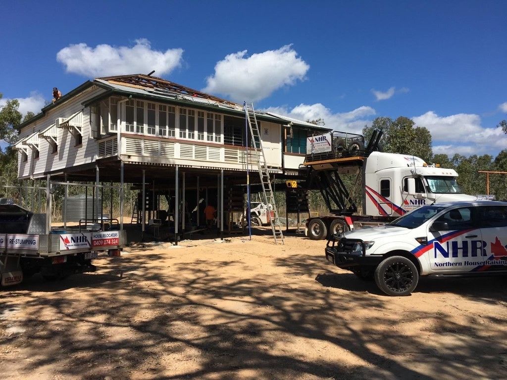 House Elevation in Progress — House Lifting Services in Garbutt, QLD