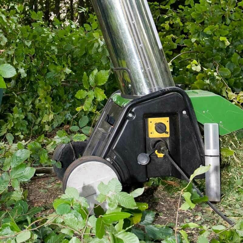A Green Chipper With a Honda Engine is on a White Background — Jacksons Mower Centre in Mackay, QLD