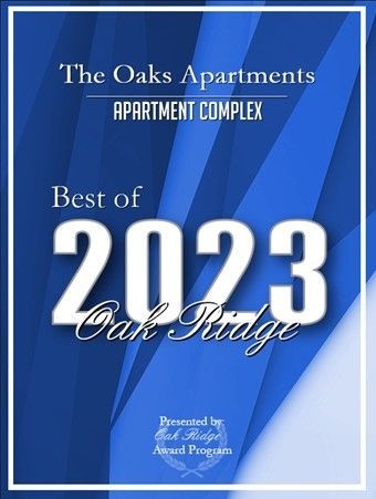 A poster for the oaks apartment complex best of 2023 oak bridge.