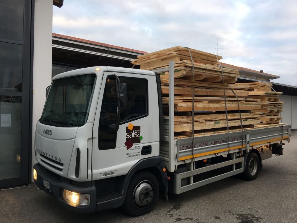 trasporto pallet in legno