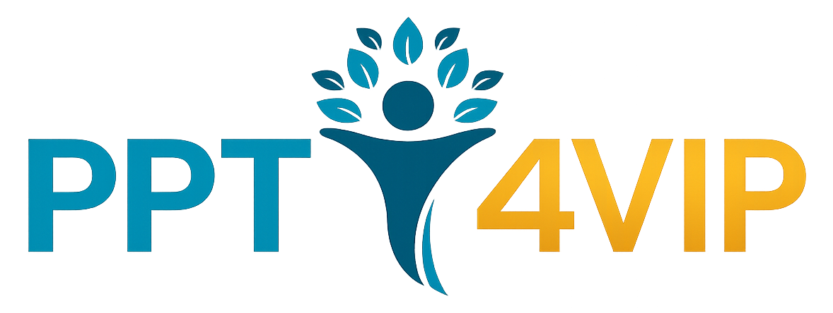 PPT4ed logo with teal “PPT” and orange “4ed” text, plus a teal leaf-like emblem above the letters