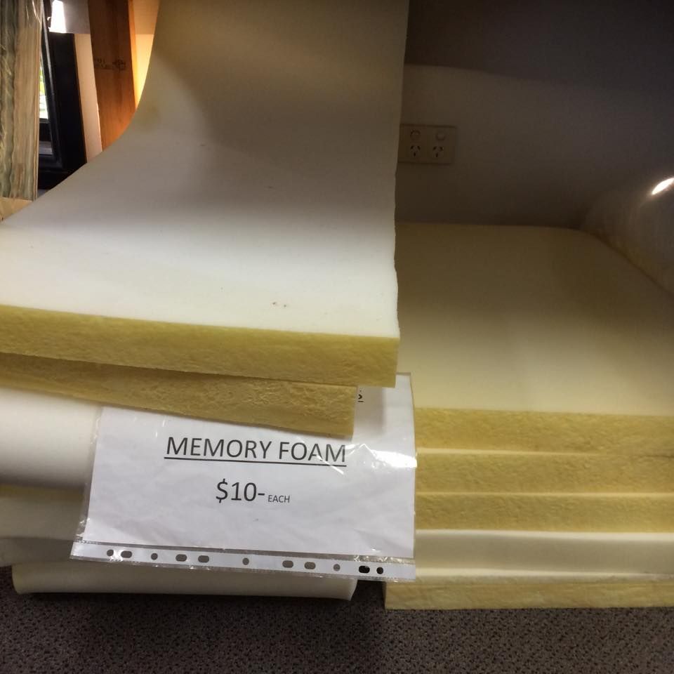 A Piece of Memory Foam is for Sale for $10 Each — Dennys Upholstery & Outdoor Blinds In Byron, NSW