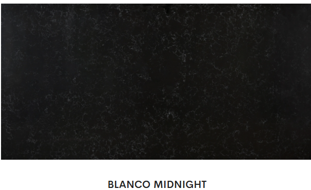 A black tile that says blanco midnight on it