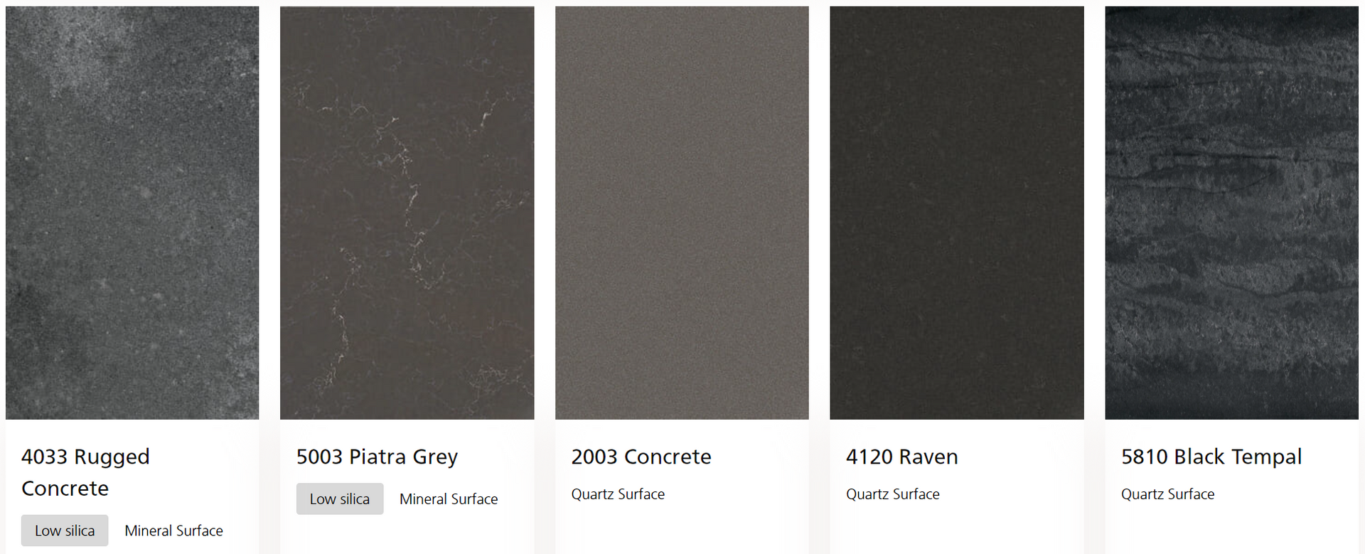 A row of black tiles with different shades of black on a white background.