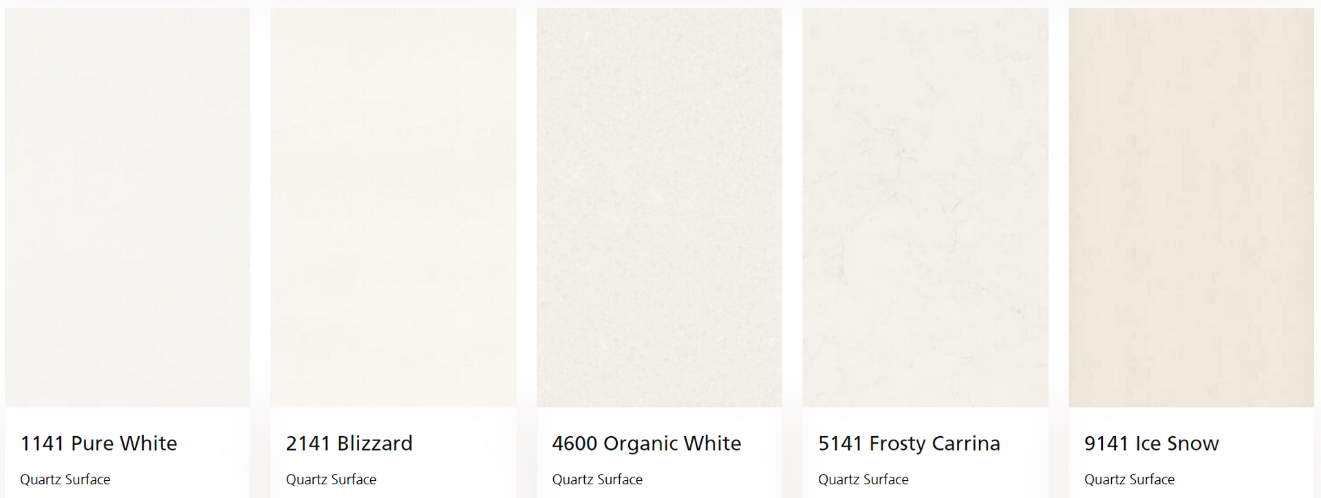 A row of white tiles with different shades of white