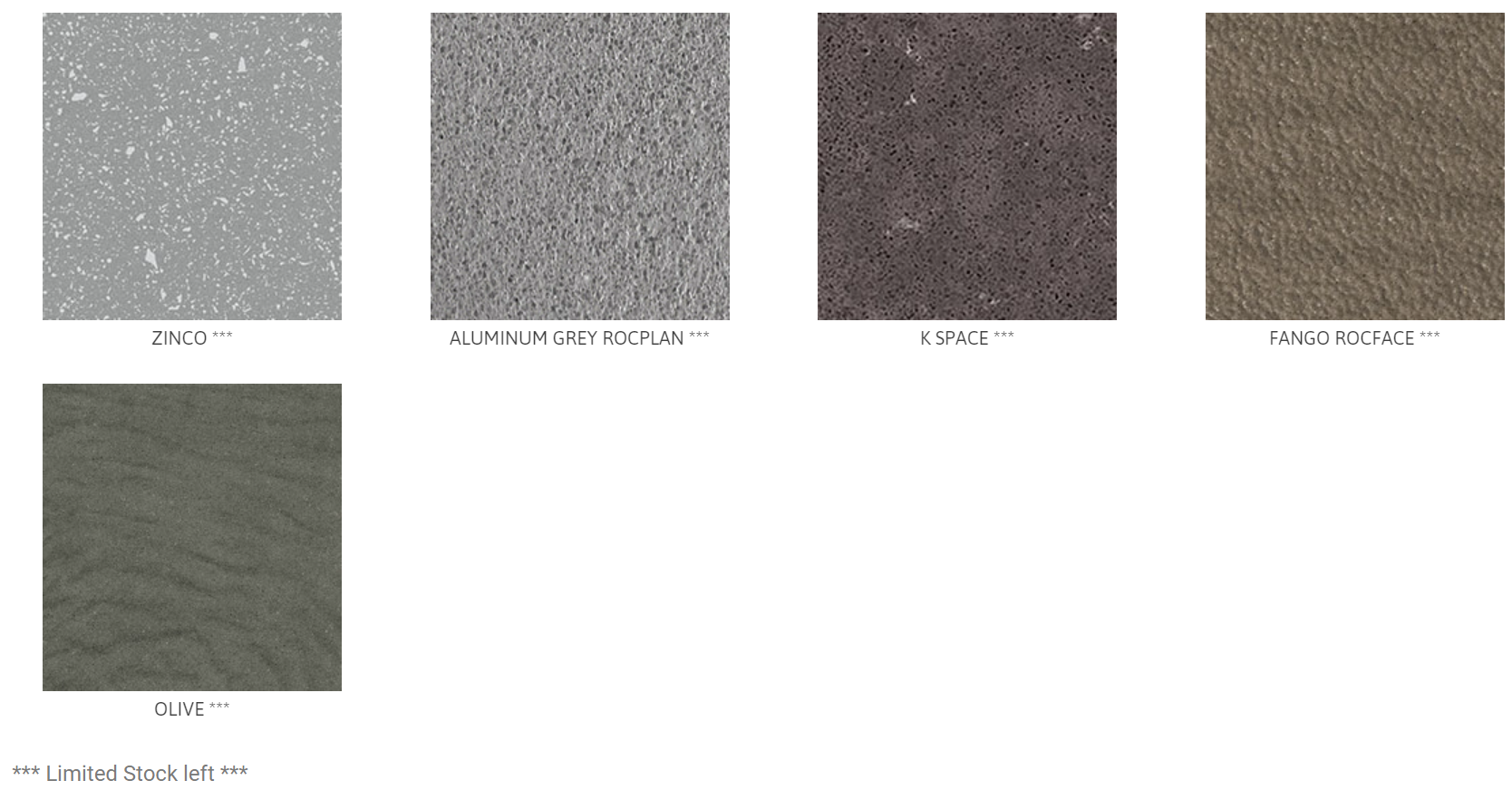 There are many different types of tiles in different colors.