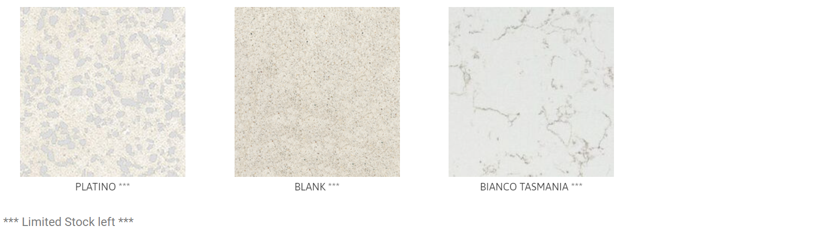 Three different types of white tiles are shown on a white background.