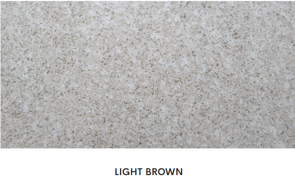 A picture of a light brown granite counter top.