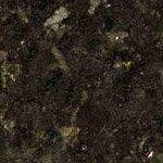 A close up of a black granite counter top.