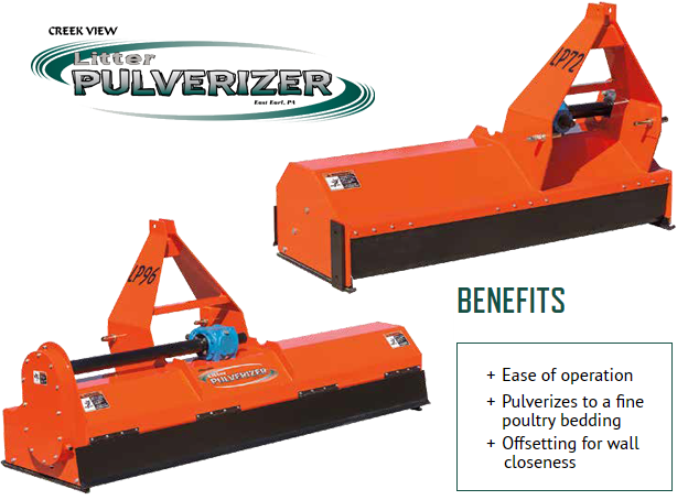 Pulverize Poultry Litter — Choudrant, LA — Poultry Farm Equipment Pulverize Poultry Litter — Choudrant, LA — Poultry Farm Equipment