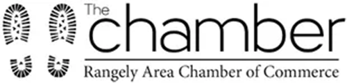 The logo for the rangely area chamber of commerce