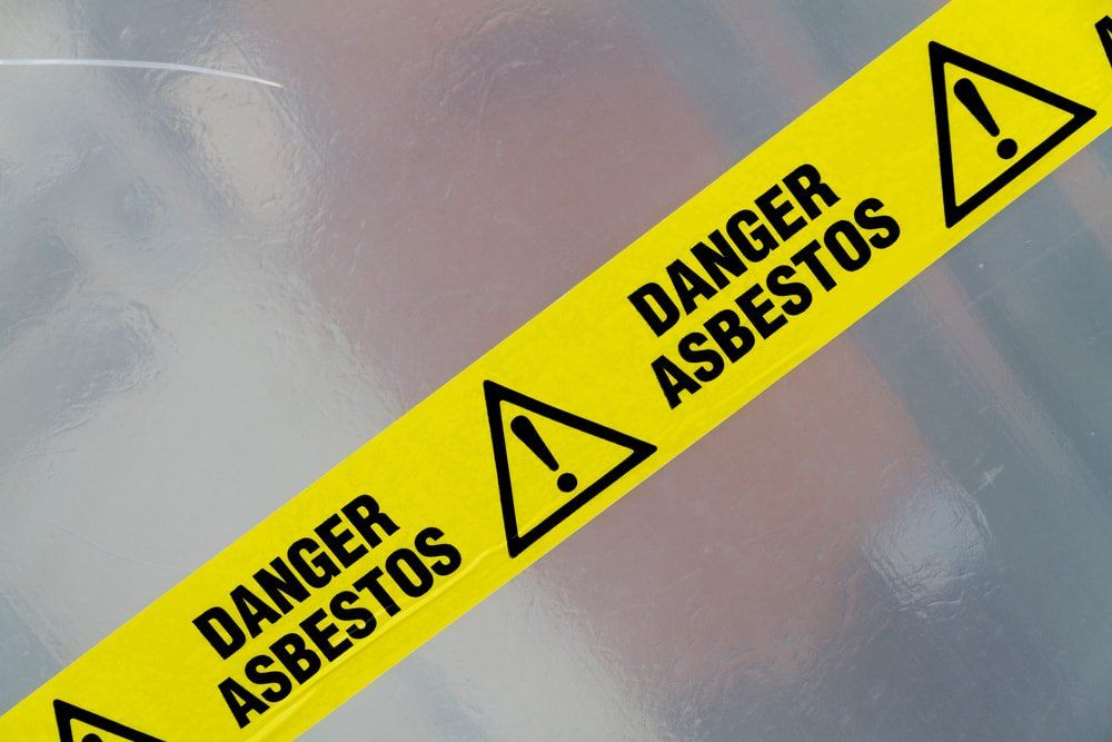 Asbestos Danger Yellow Warning — Asbestos Removal in Currajong, QLD
