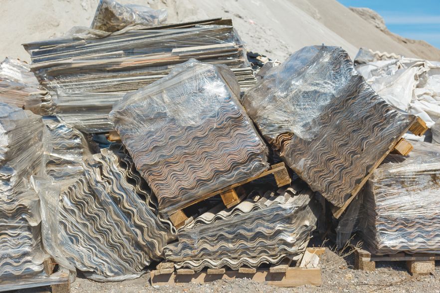 Roof with Asbestos Fiber — Asbestos Removal in Rockhampton, QLD