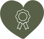 ribbon icon in a heart