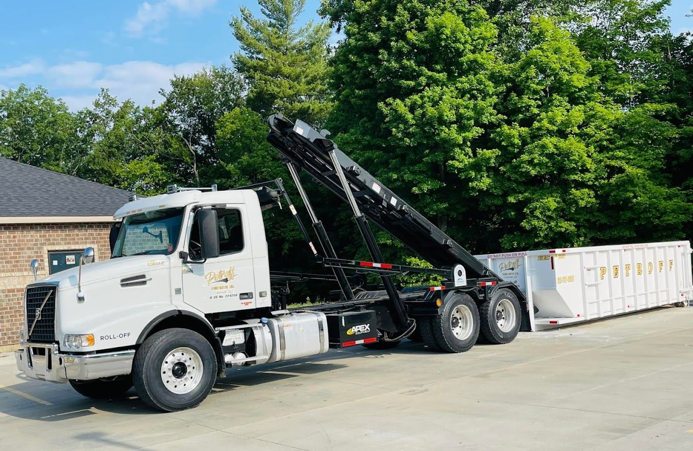 Petroff roll-off dumpster delivery service in the Metro East