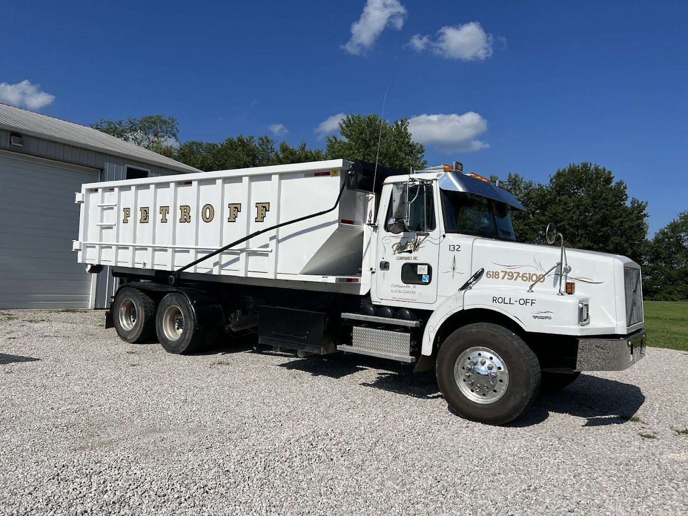 Petroff Companies roll-off dumpster job site service