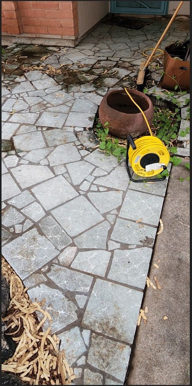 Tiles Cleaning  Before — Tucson, AZ — MJ's Pressure Washing