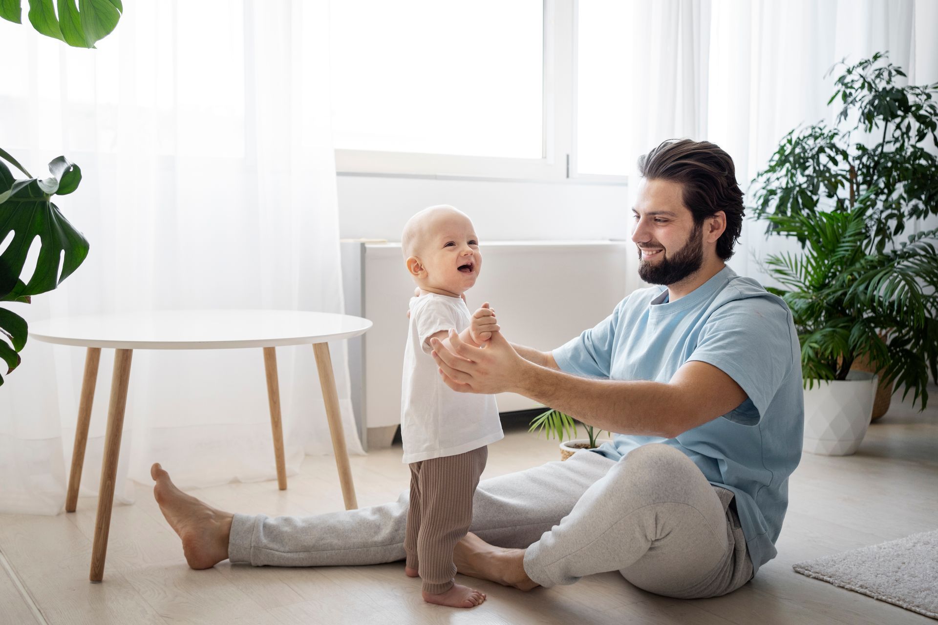 a baby is being examined by a doctor with a stethoscope