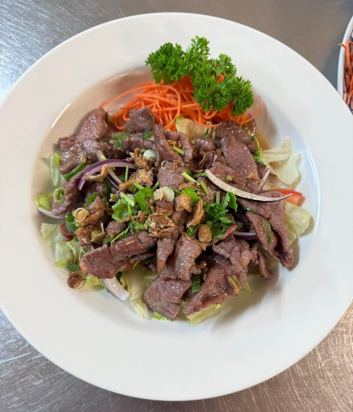 Beef Salad With Vegetables — Thai Taste Restaurant in Yeppoon, QLD