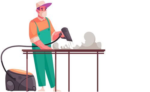 Cleaning A Table Animation of a office cleaner in Regina