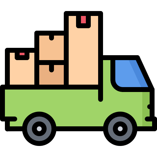 Truck Moving Boxes truck with boxes