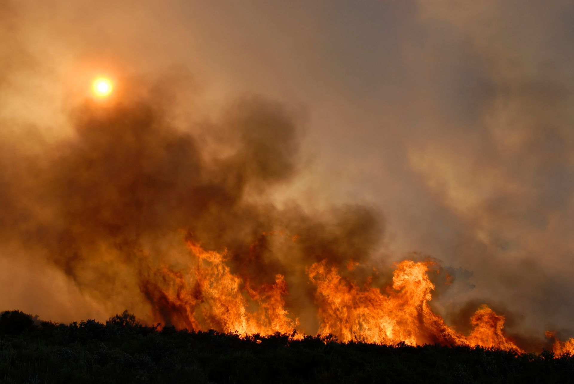 Fire and smoke