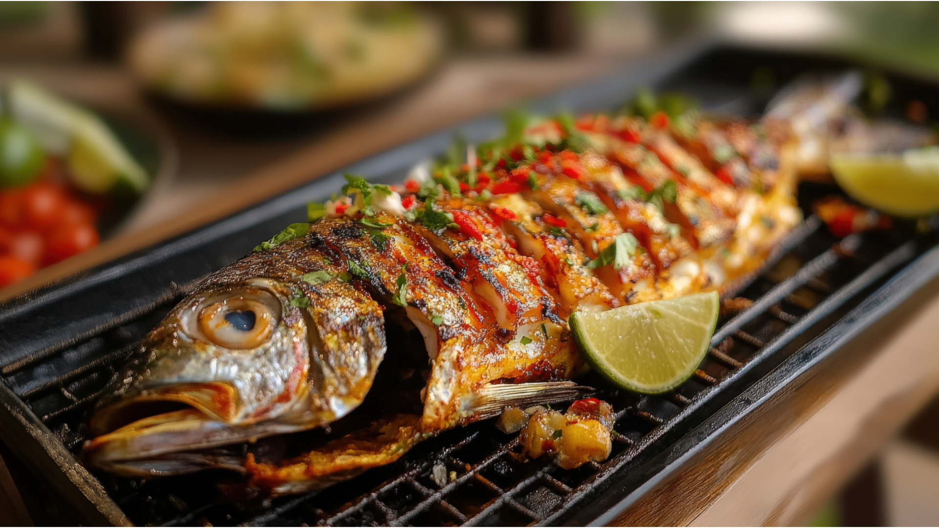cooked bronzino