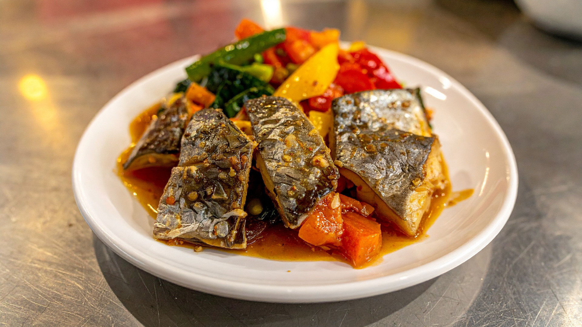 cooked king mackerel