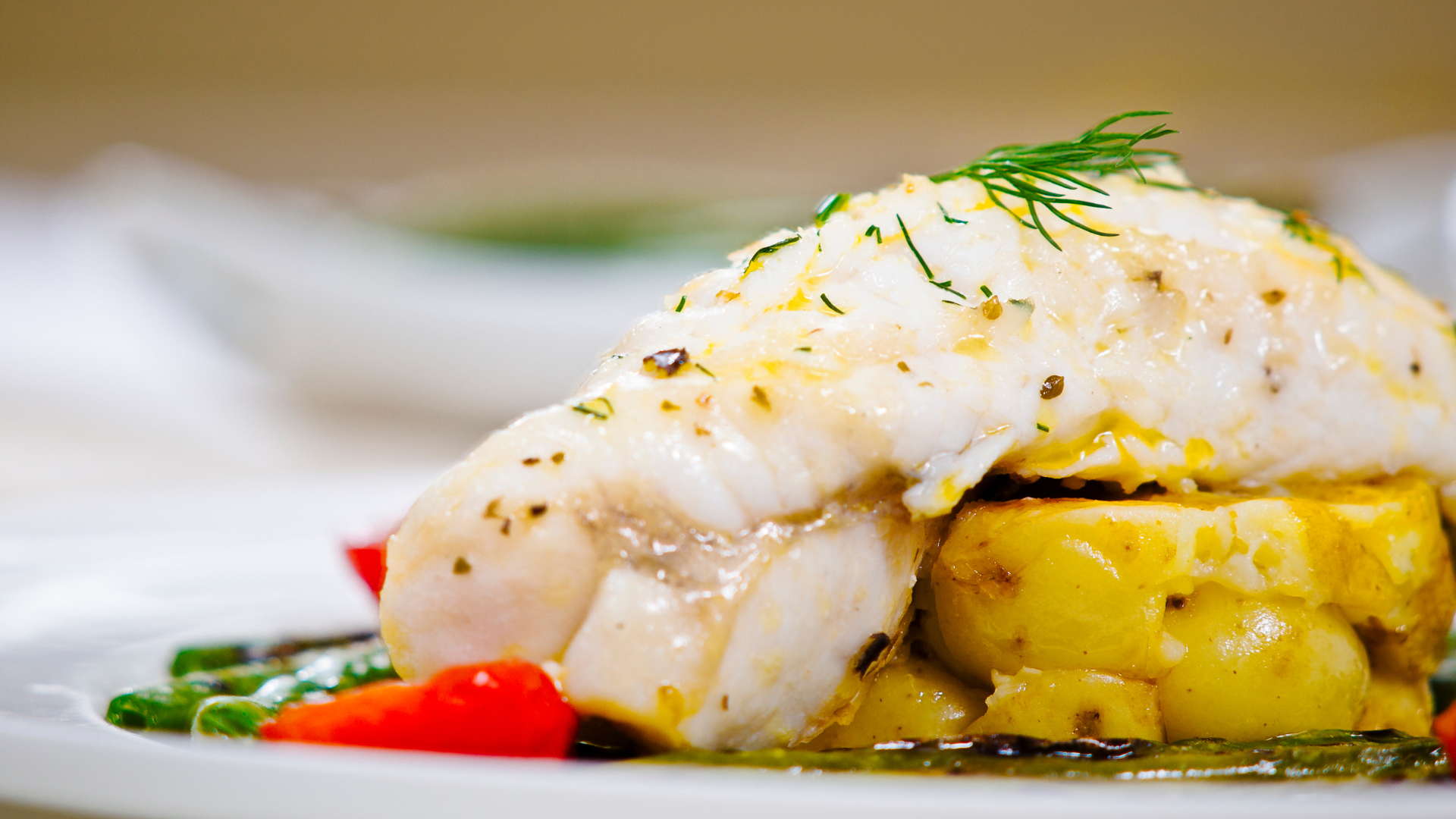 cooked monkfish