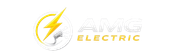 AMG Electric logo with a yellow lightning bolt and silver circle on a white background
