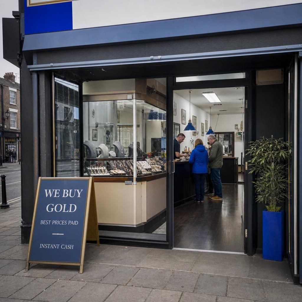 Gold-buying shop on a Chesterfield high street