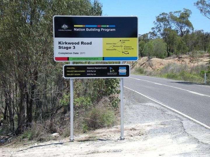 A Sign on The Side of A Road — Signmax Bundaberg In Gin Gin, QLD
