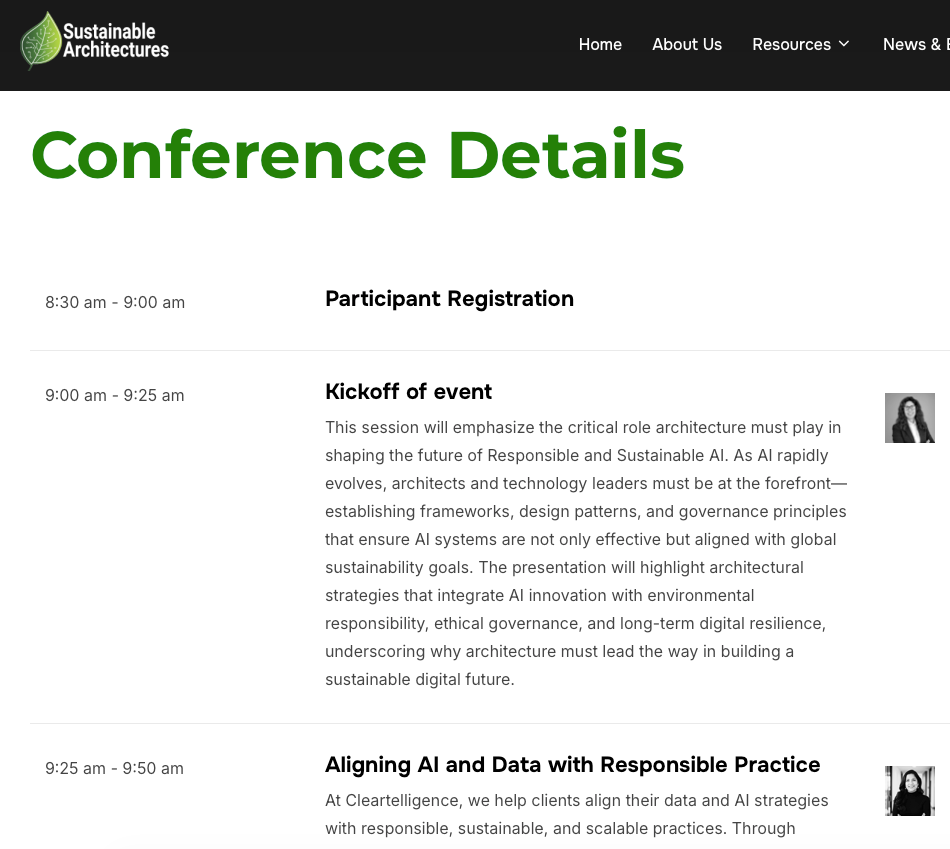 SustainableArchitectures.org 2025 London Climate Week - Lisa A Pratico 